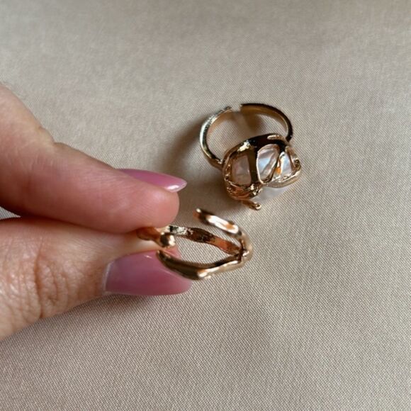 boho pearl ring A530 - Picture 4 of 4